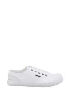 White 'Jazzin 12A' Canvas Shoes