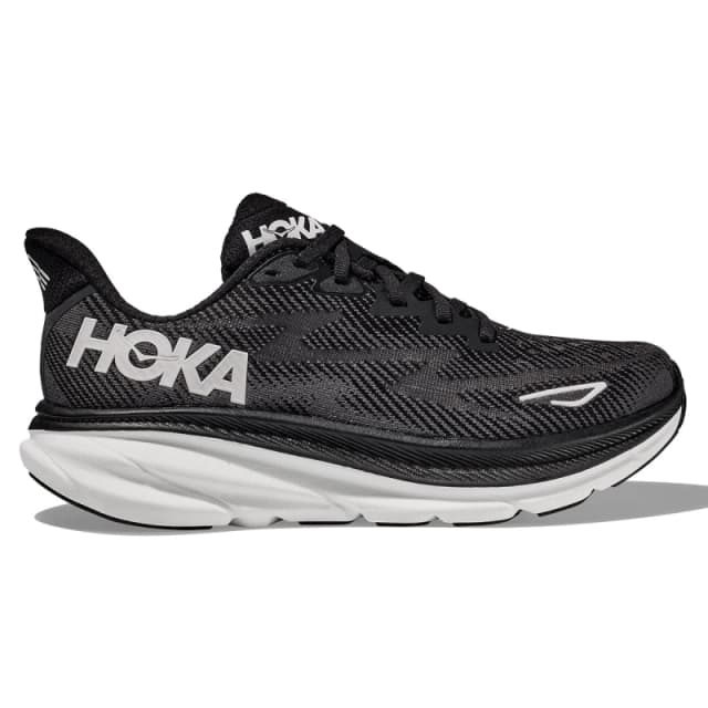 HOKA Hoka Clifton 9 Womens Black / White - Black / Standard / 5