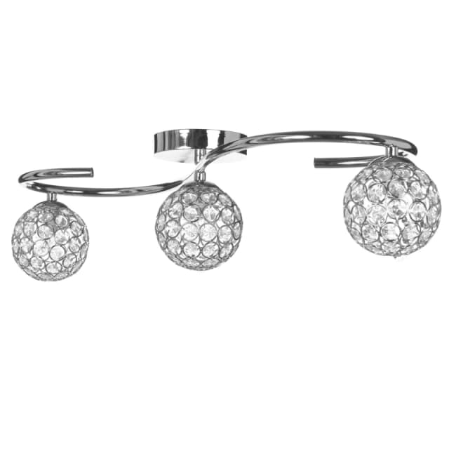 K Living Perivale Chrome 3 Light Ceiling Light (G9)