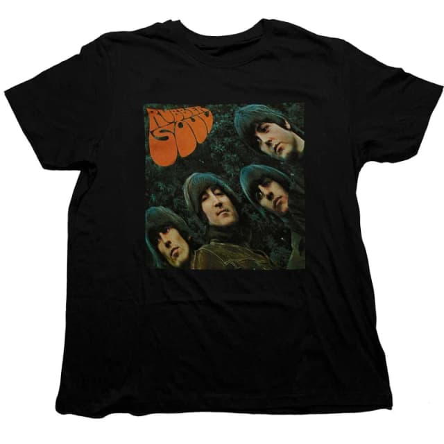 The Beatles The Beatles Men Rubber Soul Album T-Shirt in Black Size: Small Black S Male 5063300185155