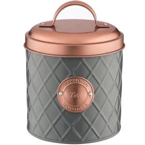 Ravenhead Typhoon Henrik Copper Lid Tea Storage - Grey