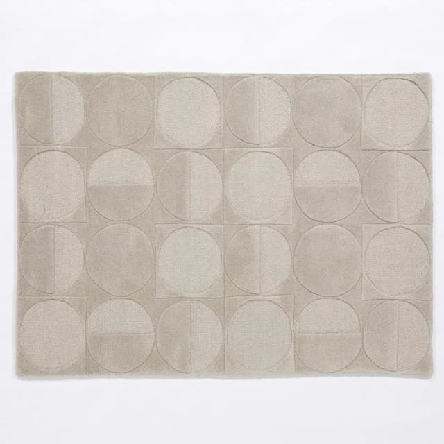 Esselle Arabella Wool 160x230cm Grey Rug Grey One Size