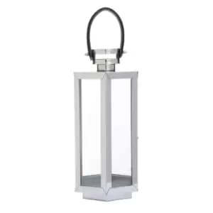 Interiors by PH Small Silver Finish Lantern