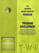 training within industry program development program development