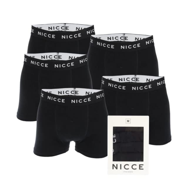 Nicce Galan 5 Pack Boxer Shorts Black male 2XL