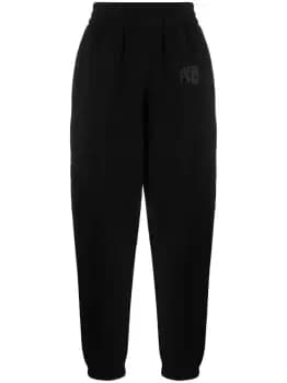 ALEXANDER WANG WOMEN Puff Print Logo Sweat Pants Black