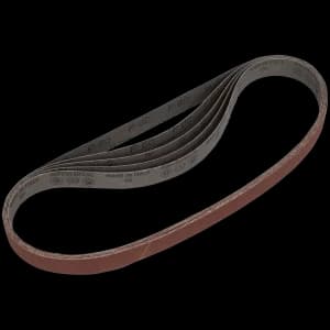Sealey Aluminium Oxide 25mm x 762mm Sanding Belt 25mm x 762mm 60g Pack of 5