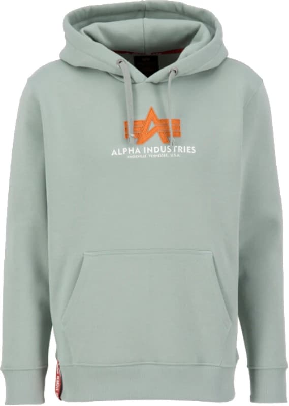 Alpha Industries Basic Rubber Hoodie, green, Size S for Men