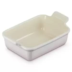 Le Creuset 19cm Stoneware Heritage Rectangular Dish Shell Pink