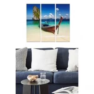 MDF288888431 Multicolor Decorative MDF Painting (3 Pieces)