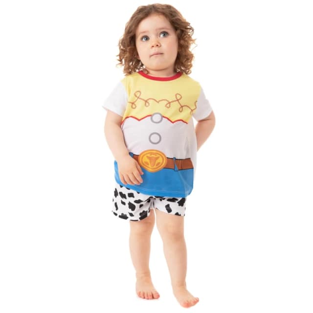 Disney Short Sleeve Short Leg Pyjama Set White female