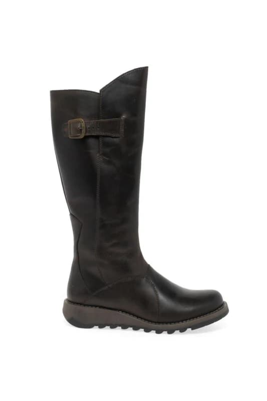 Fly London Womens 'Mol 2' Knee High Boots in Dark Brown Size: 5 Dark Brown Female 5