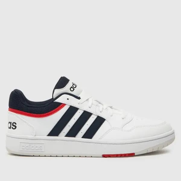 adidas hoops 3.0 trainers in white & navy White/Navy UK 10 (EU 44?)
