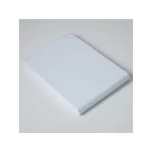 Belledorm Hotel Suite Satin Stripe 540 Thread Count 100% Cotton Flat Sheet, White, King