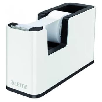 Leitz WOW Tape Dispenser Dual Colour White Black 53641095