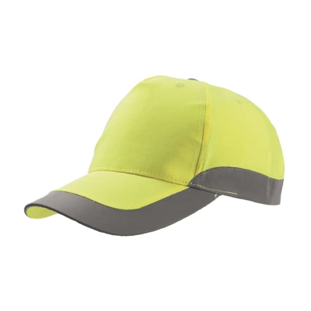 Atlantis Atlantis Men Helpy 5 Panel Reflective Cap in Yellow Yellow One Size Male 5059000120459