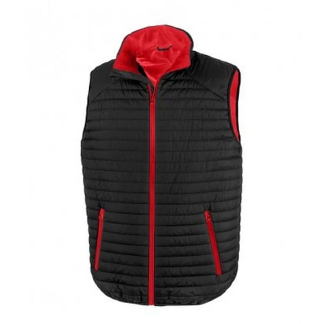 Result Result Men Thermoquilt Gilet in True Black Size: X-Small True Black XS Male 5059444582080