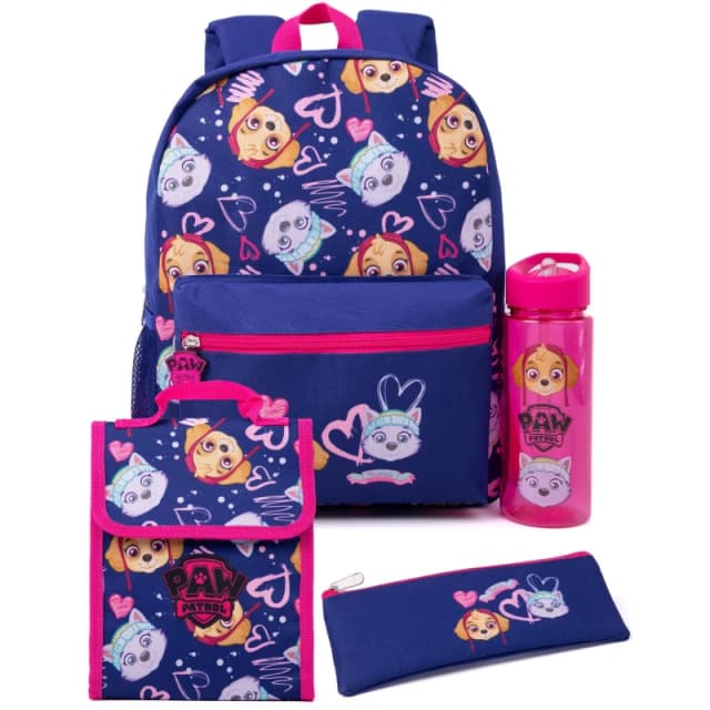 Paw Patrol 4 Piece Backpack Set Blue female