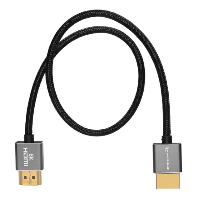 Kondor Blue 8K HDMI 2.1 Cable for On-Camera Monitors 17-in Black