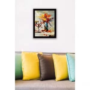 SC0263 Multicolor Decorative Framed MDF Painting