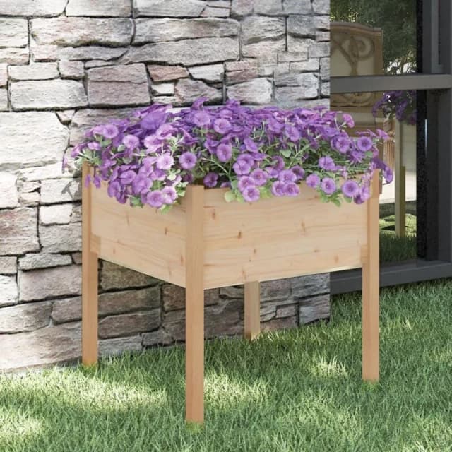 VIDAXL Garden Planter 70x70x70cm Solid Pinewood Vidaxl 8720286815403