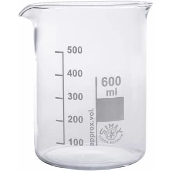 Simax - Low Form Beakers 600ml Pack 10