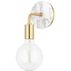 Chloe 1 Light Wall Sconce Brass