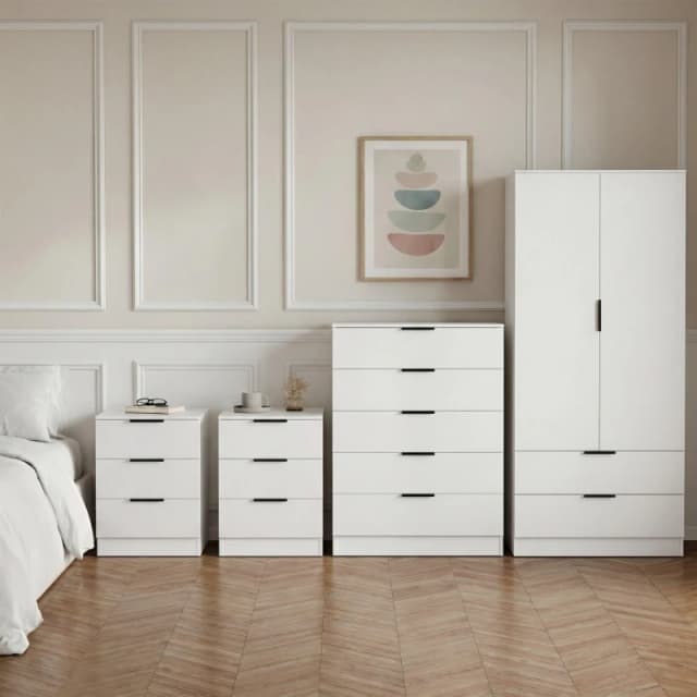 Lassic Vida Designs Trega 4 Piece Bedroom Set 6 White unisex 4 Piece