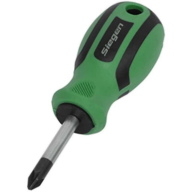 Loops Pozi Head 2 x 38mm Screwdriver with Soft Grip Handle - Chrome Vanadium Shaft Multi