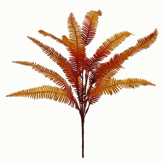Leaf High-Quality Autumn Fern Bush - 55cm - Lifelike Artificial Plant