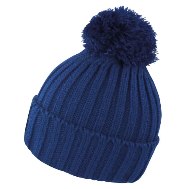 Result Result Men Knitted HDI Quest Beanie in Navy Navy One Size Male 5063417941521