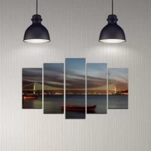 5DMDF-19 Multicolor Decorative MDF Painting (5 Pieces)