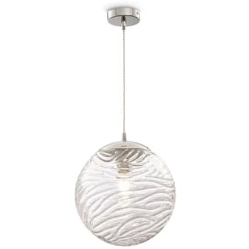 Maytoni Modern - Dunas Modern Dunas Chrome Pendant Ceiling Light Glass Shade