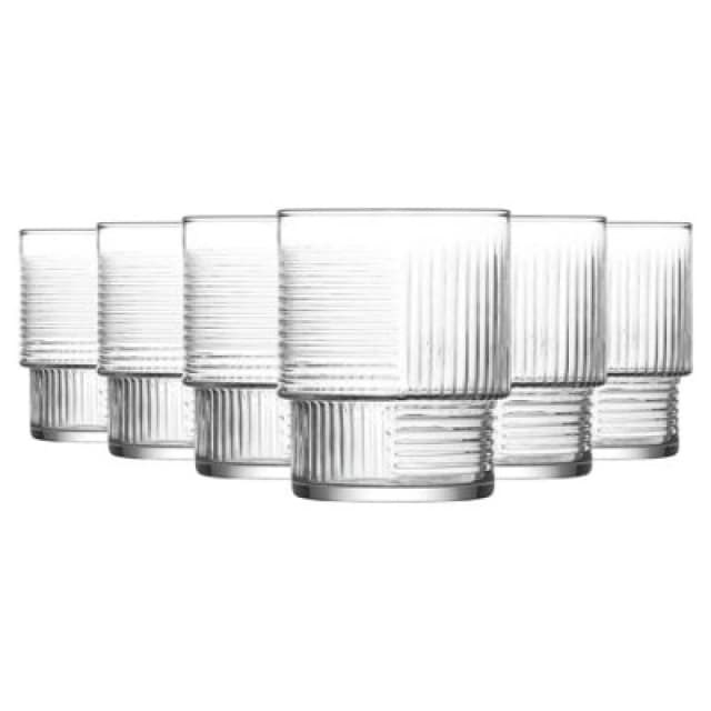 LAV Glassware Lav Helen Stacking Whisky Glasses - 325Ml - Pack Of 6