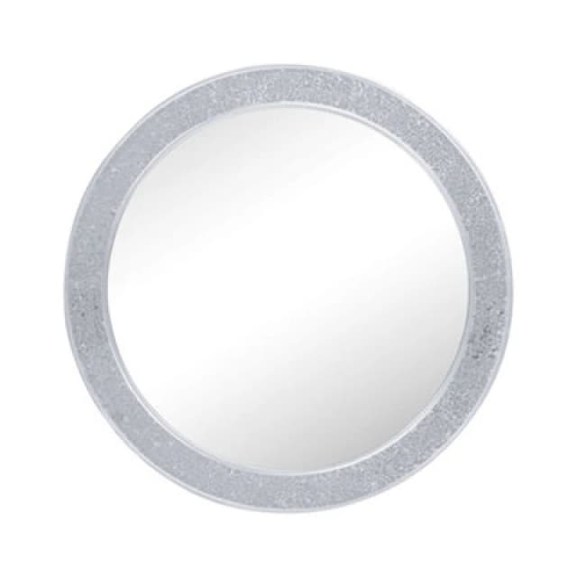 Nielsen Lewis Crackle Mosaic Round Wall Mirror Silver 74cm Silver