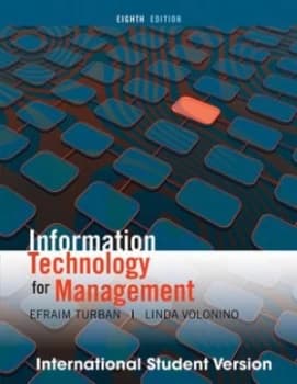 Information Technology for Management by Efraim Turban Book