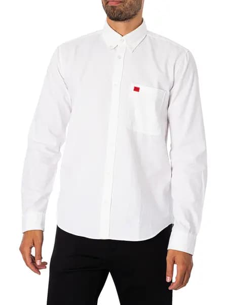 HUGO Evito Slim Shirt White XXL