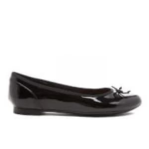 Clarks Womens Couture Patent Ballet Flats - Black - UK 3