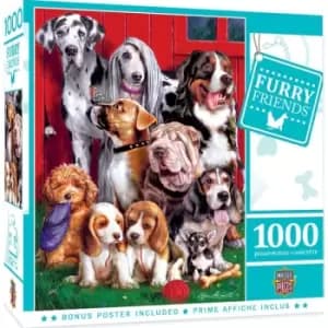 Masterpieces Puzzle Furry Friends Sitting Pretty Puzzle 1000 piece jigsaw puzzle