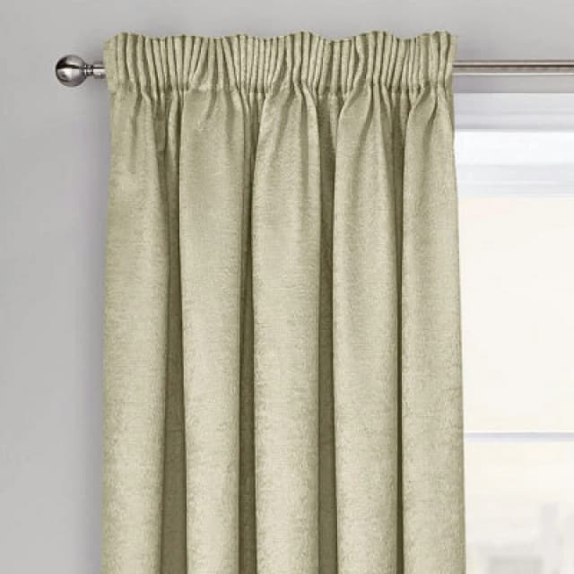 Velosso Westwood Dimout Pencil Pleat Curtains - Latte