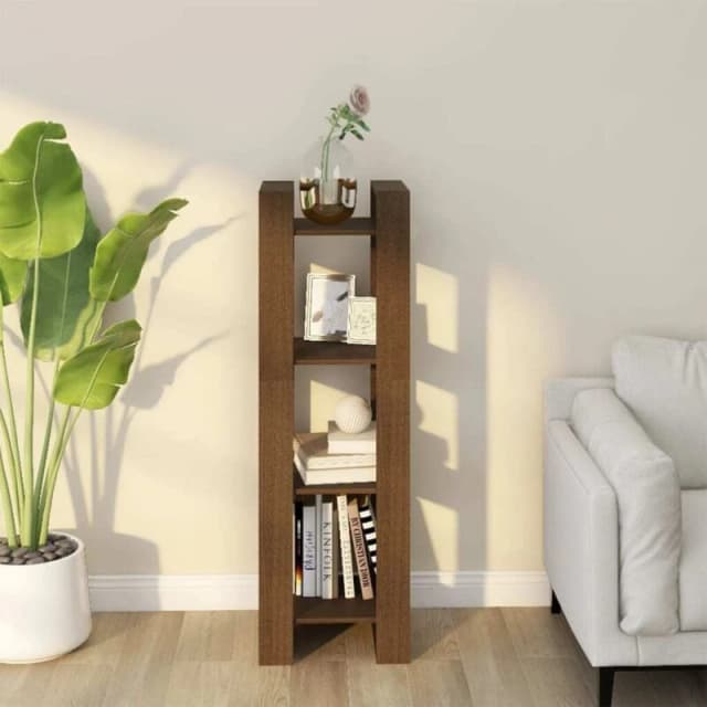 VIDAXL Book Cabinet/Room Divider Honey Brown 41x35x125cm Solid Wood Vidaxl 8720286905050