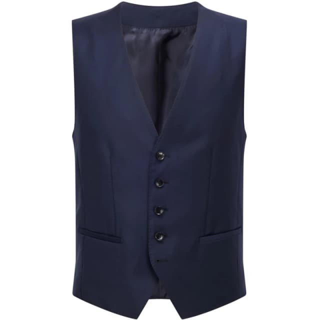 Boss Mens Tailored Fit Performance Waistcoat Navy male 34 (44)
