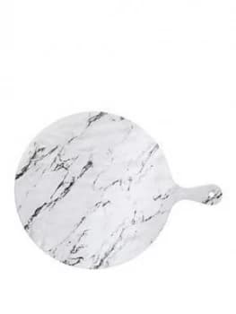 Kitchencraft Marble-Effect Round Melamine Food Serving Board