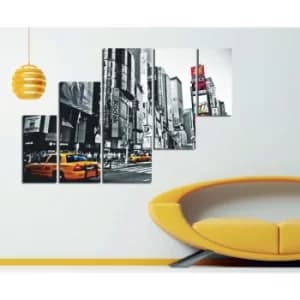 ST010 Multicolor Decorative MDF Painting (5 Pieces)