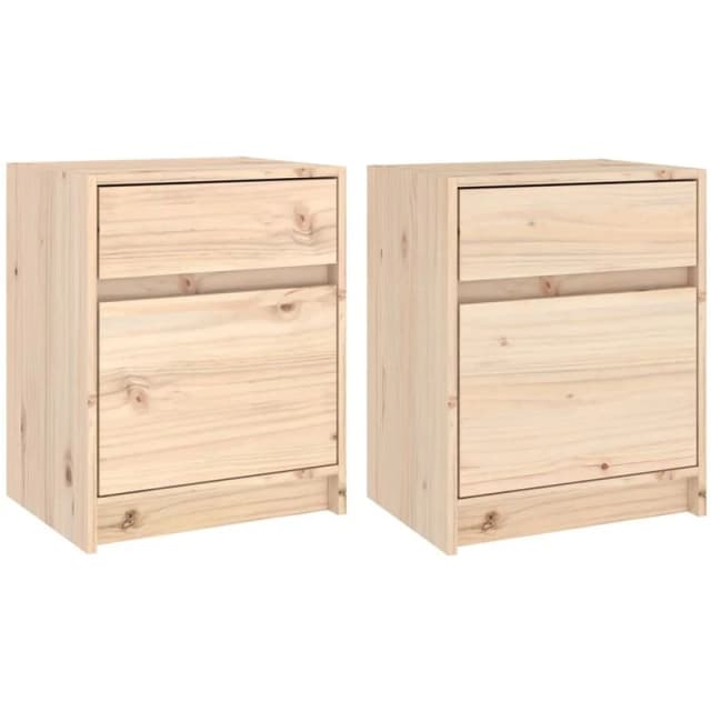 VIDAXL Bedside Cabinets 2 pcs 40x31x50cm Solid Pinewood Vidaxl 8720286608241