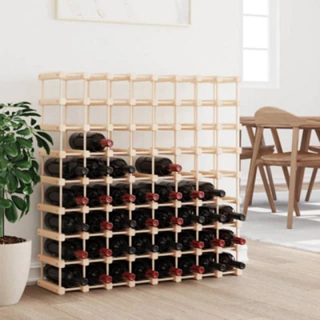VIDAXL Wine Rack for 72 Bottles 90.5x23x90.5cm Solid Wood Pine Vidaxl 8720845431846