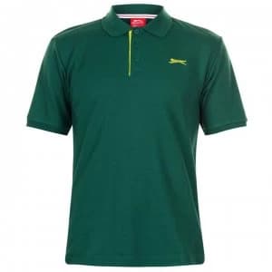 Slazenger Plain Polo Shirt Mens - Dark Green