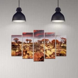 5DMDF-41 Multicolor Decorative MDF Painting (5 Pieces)