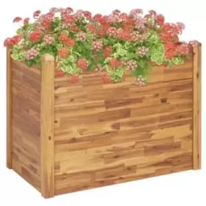 Vidaxl Garden Raised Bed 110x60x84cm Solid Acacia Wood