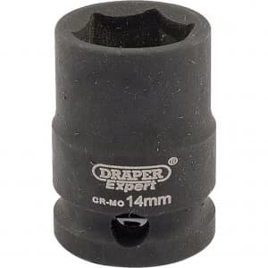 Draper Expert 3/8" Drive Hi-Torq Hexagon Impact Socket Metric 3/8" 14mm